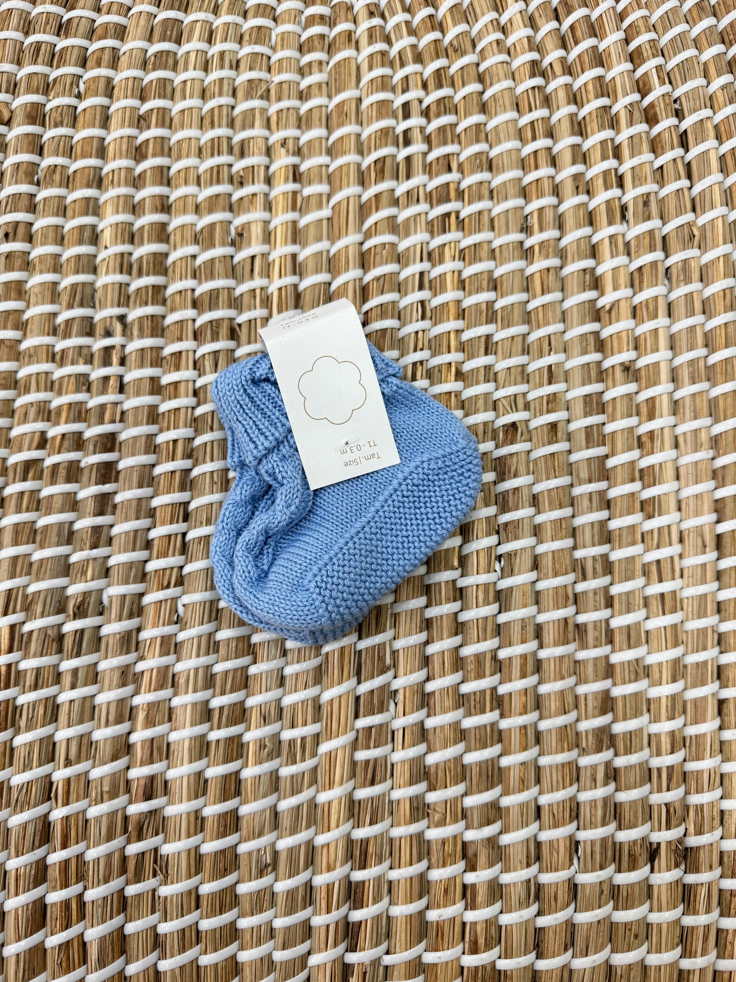 Babbucce treccia azzurro