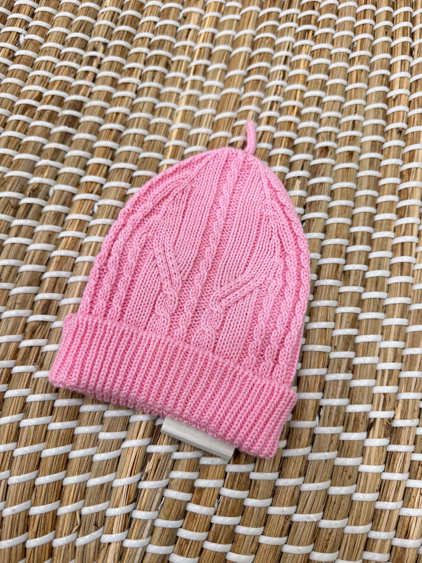 Cappello treccia Pink