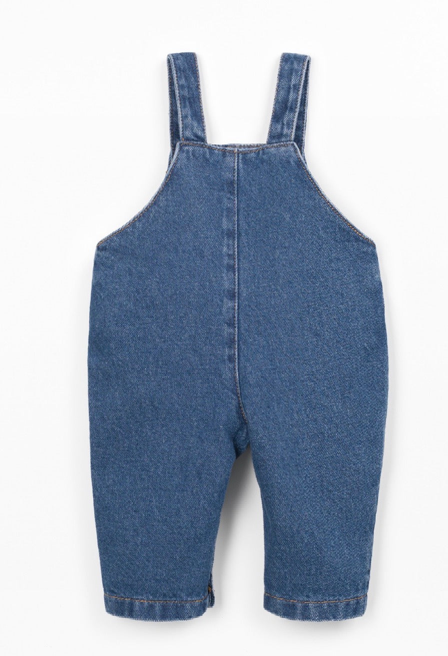 Salopette jeans PlayUp blu