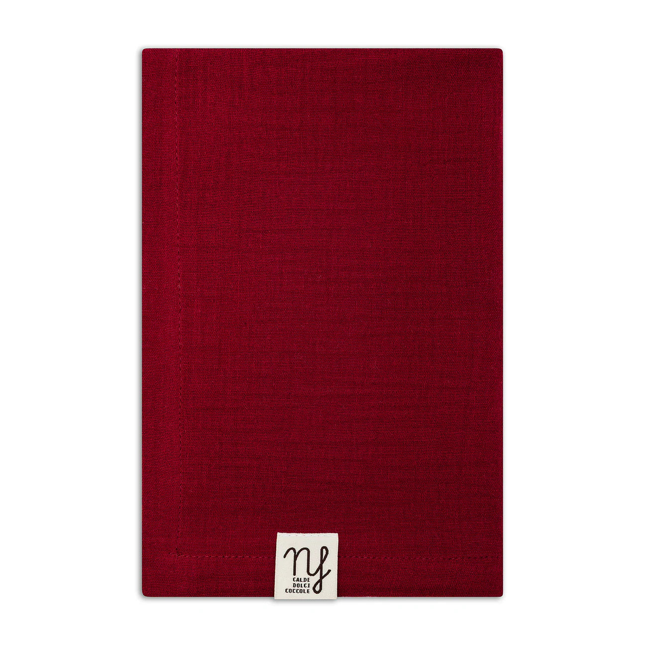 Mussola in cotone bordeaux
