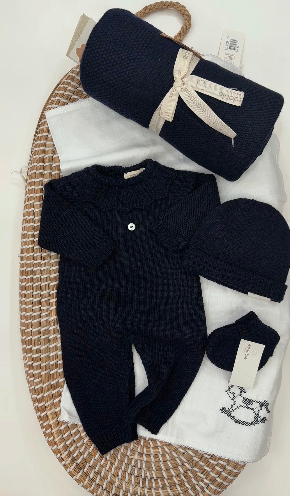 Tutina wedoble collo Blu