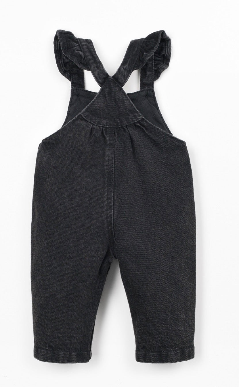 Salopette jeans PlayUp nero