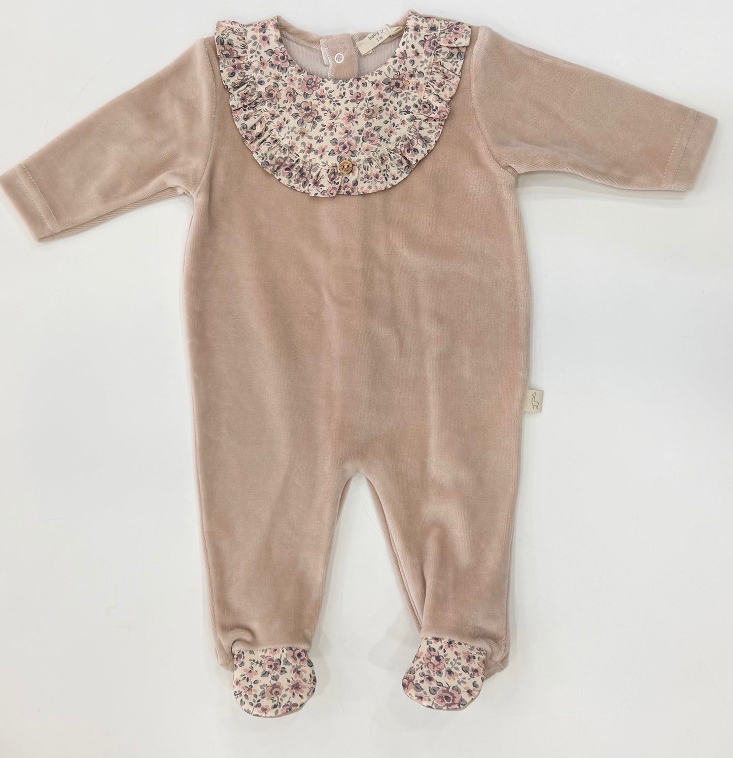 Tutina ciniglia BabyGi fiori