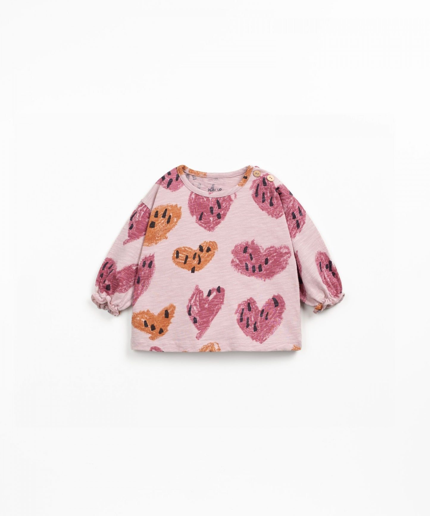 Maglia con stampa di cuori