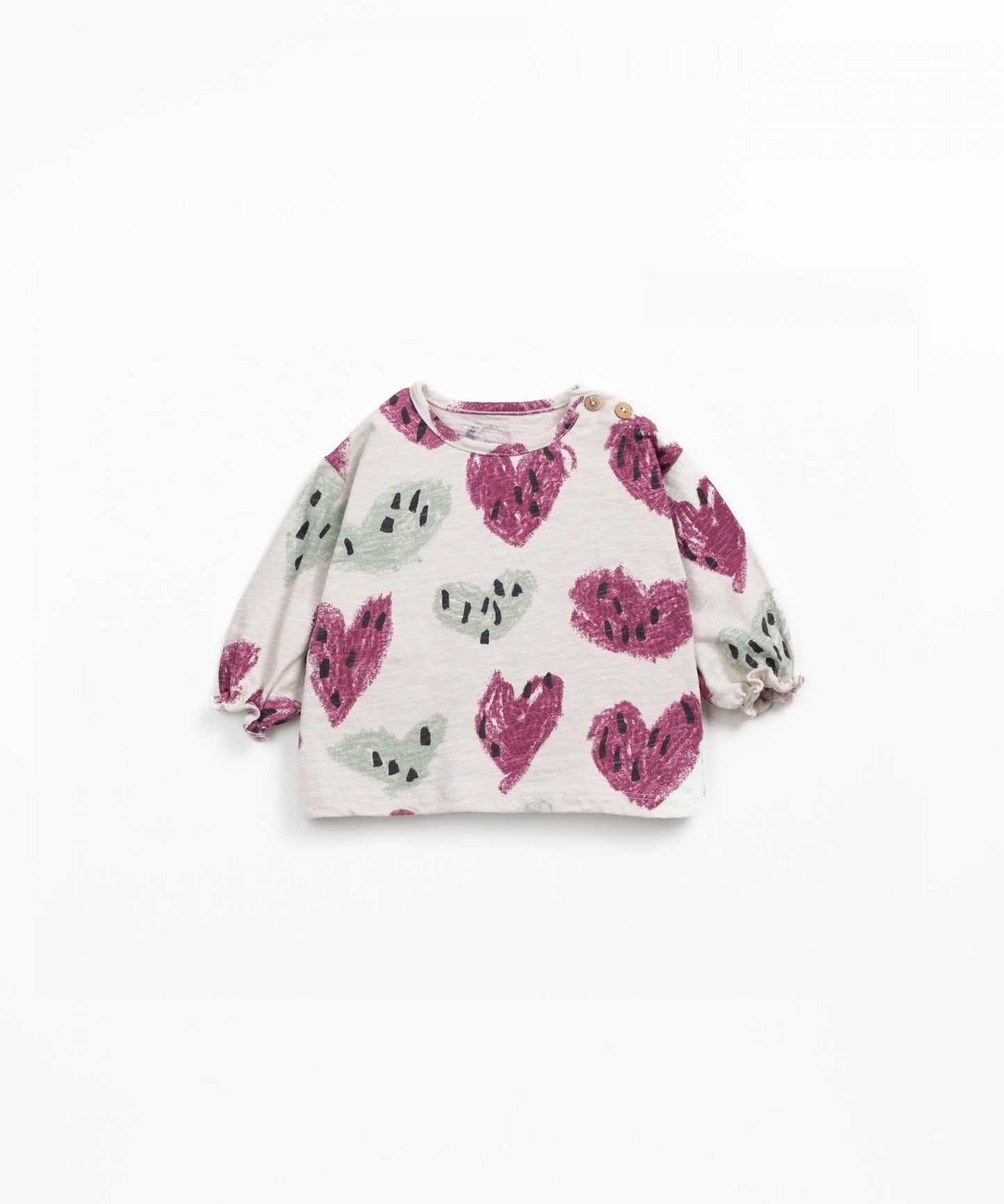 Maglia con stampa di cuori