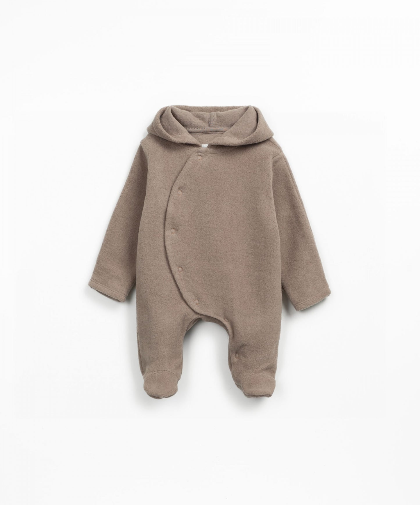 Tutina in pile con cappuccio