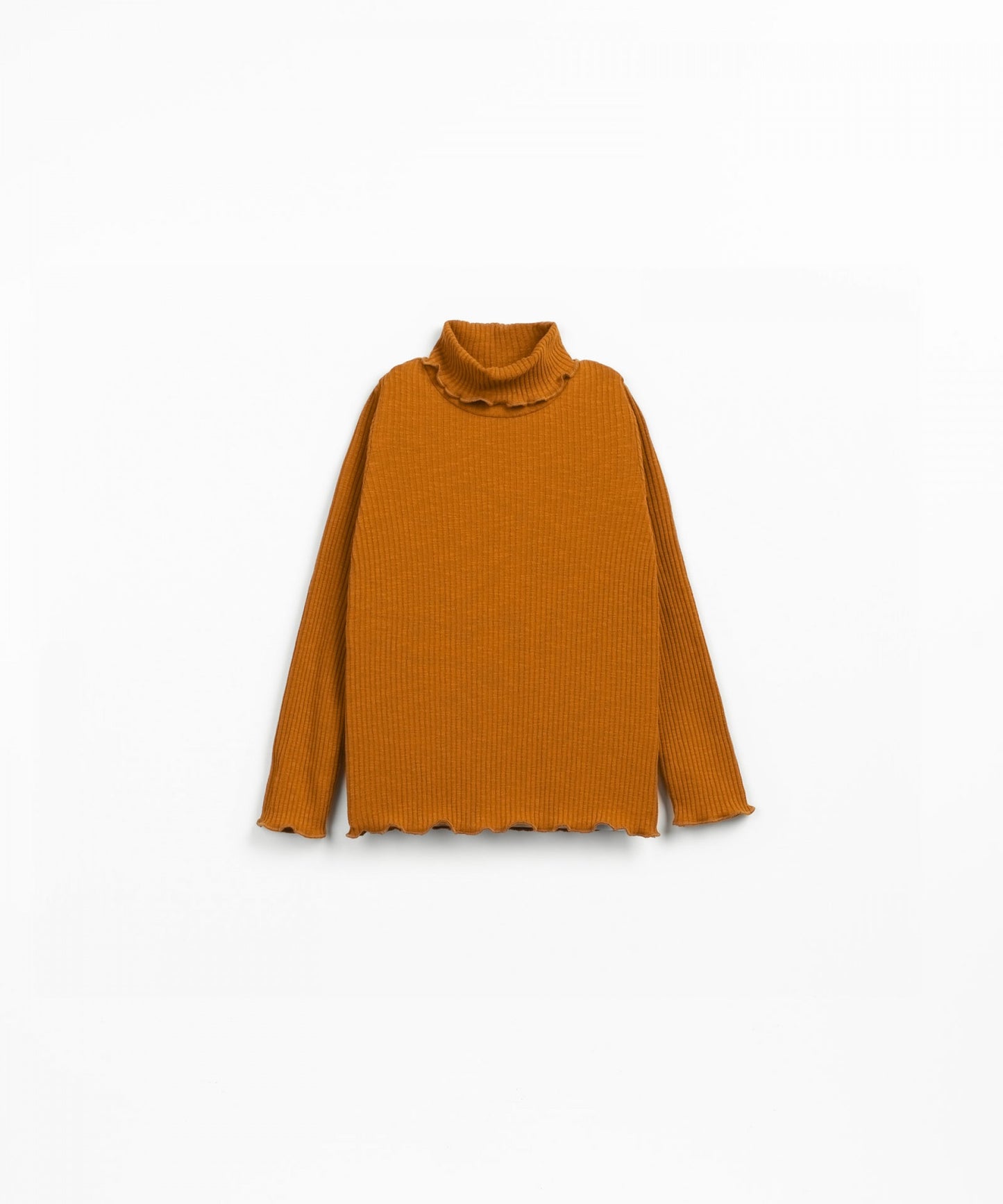 Maglia collo alto a coste