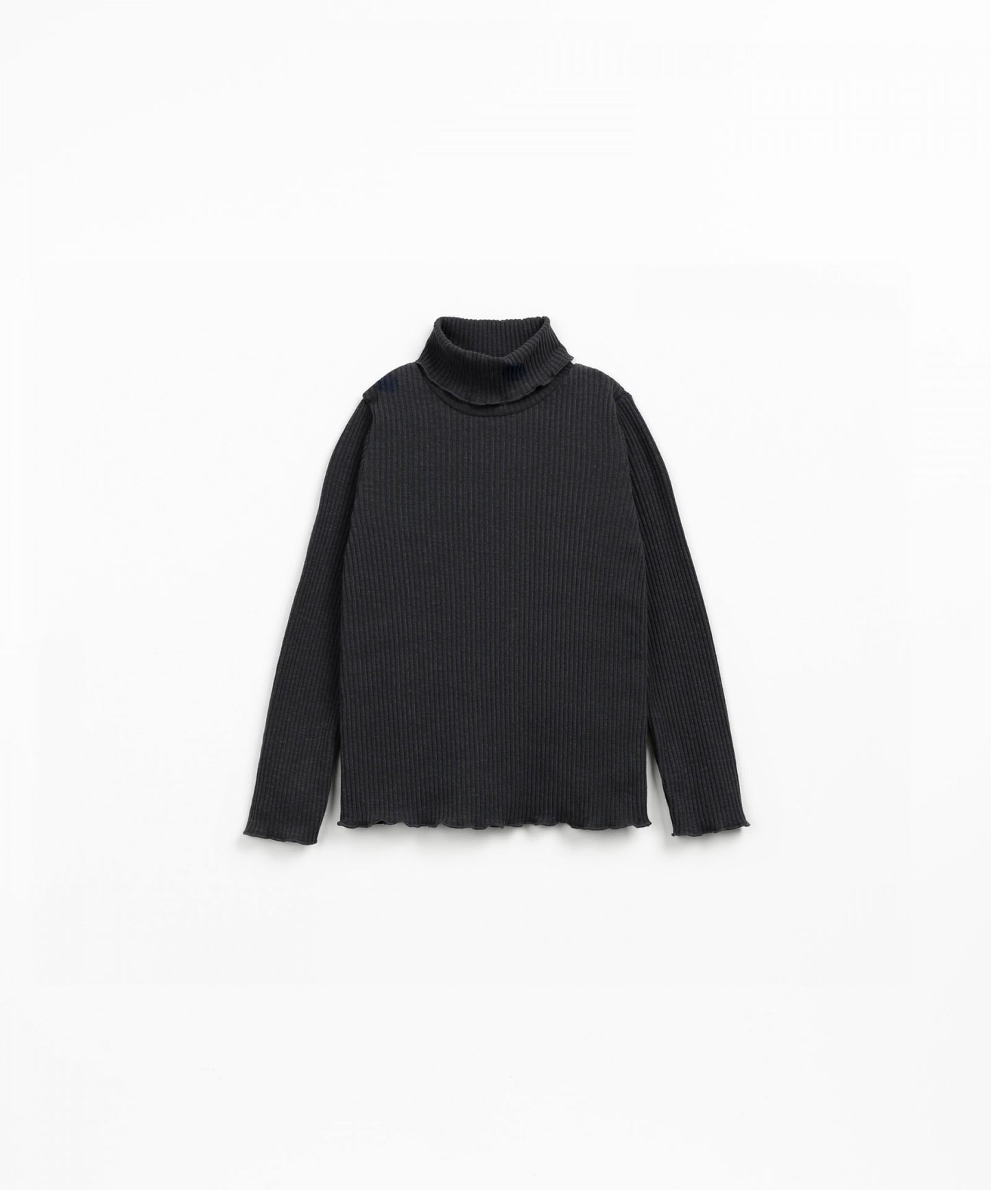 Maglia collo alto a coste