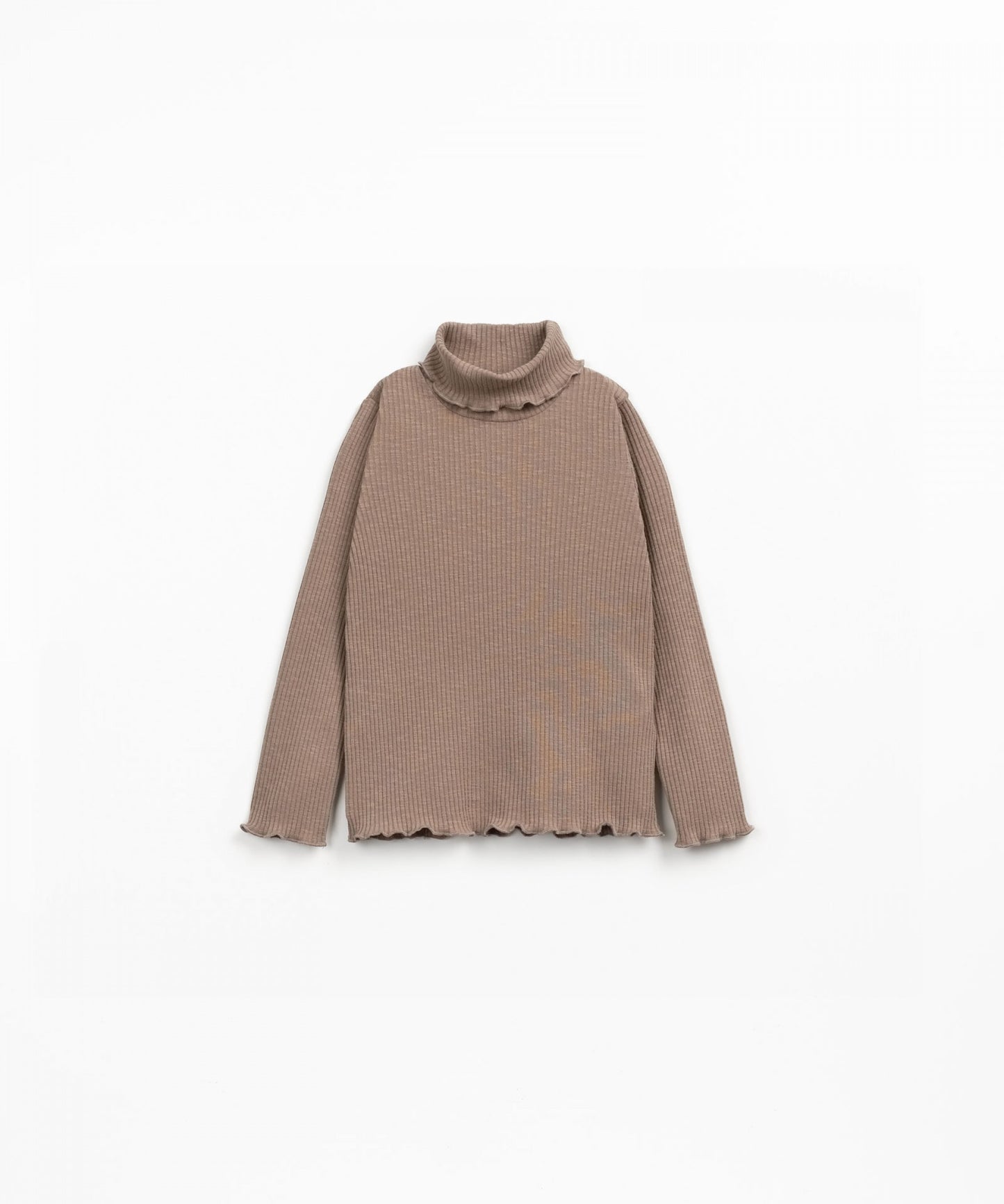 Maglia collo alto a coste