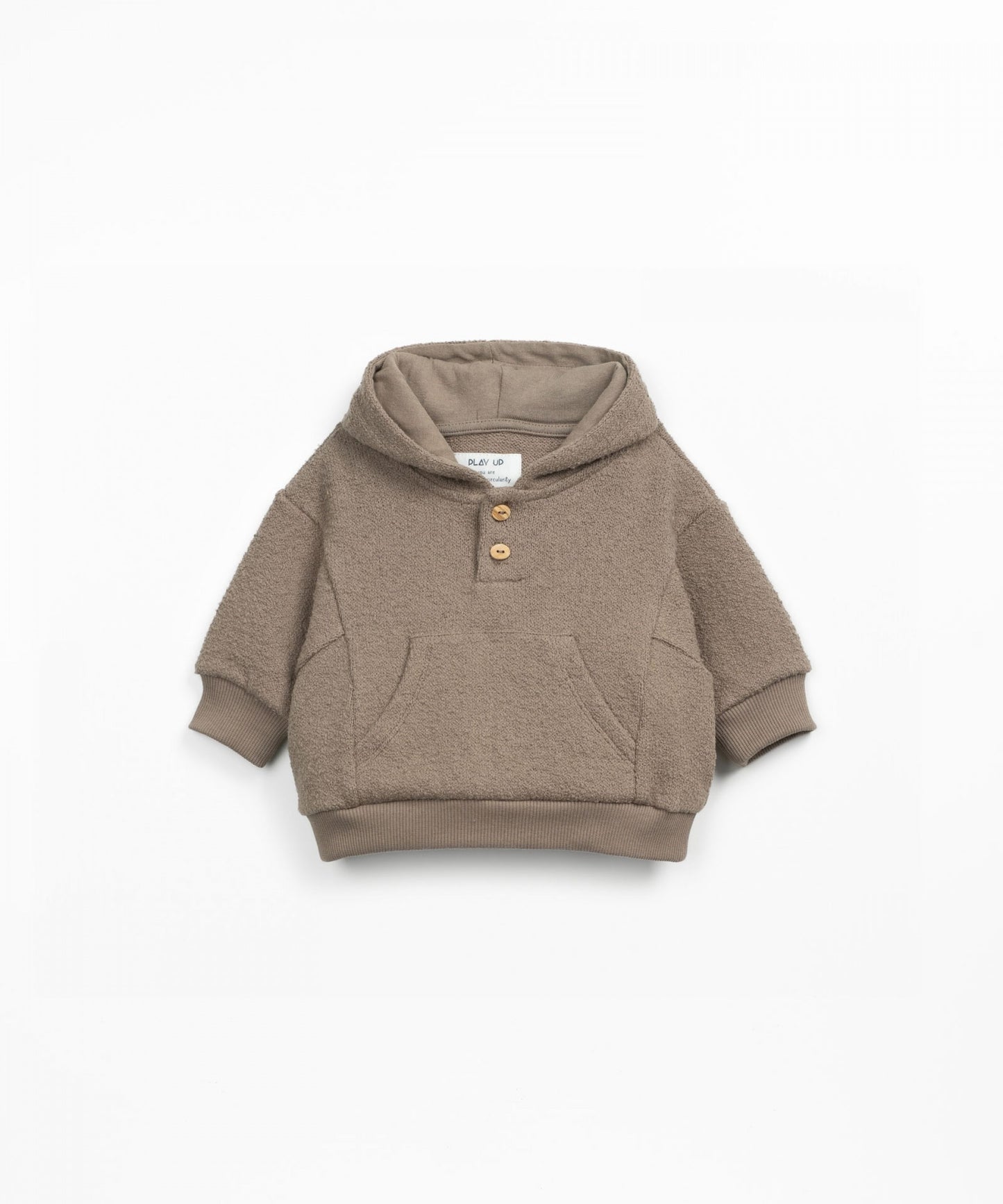 Felpa in maglia con cappuccio