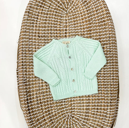 Cardigan Treccia AcquaMarina