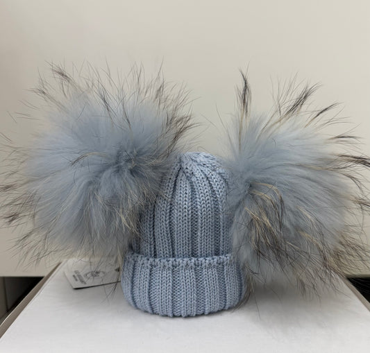 Cappello doppio PonPom