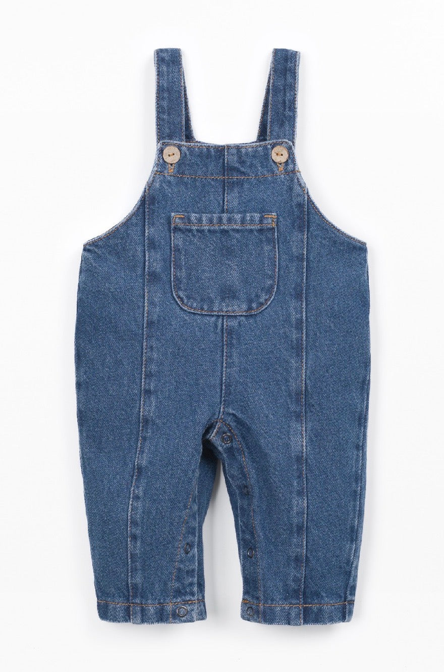 Salopette jeans PlayUp blu