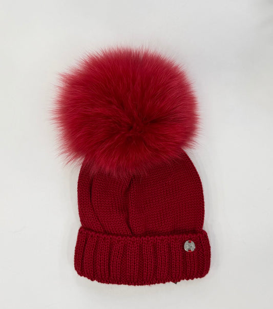 Cappello PonPom rosso