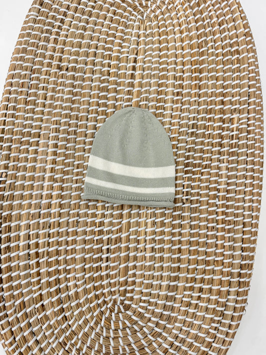 Cappello righe verde