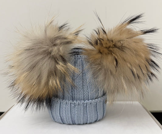Cappello doppio PonPom