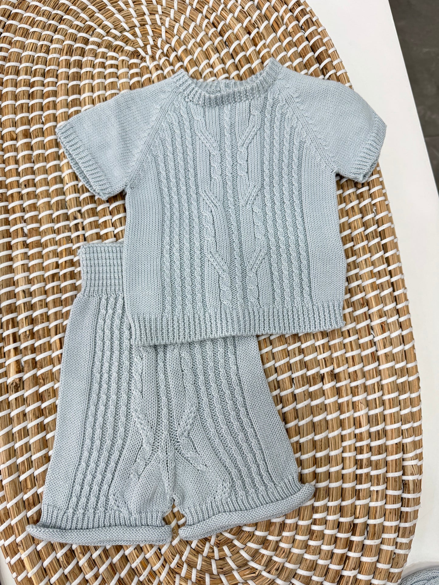 Coordinato due pezzi treccia Azul