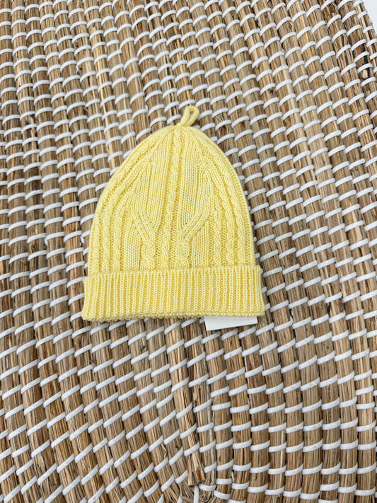 Cappello treccia giallo