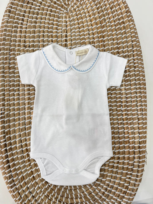 Body Collo polo azzurro