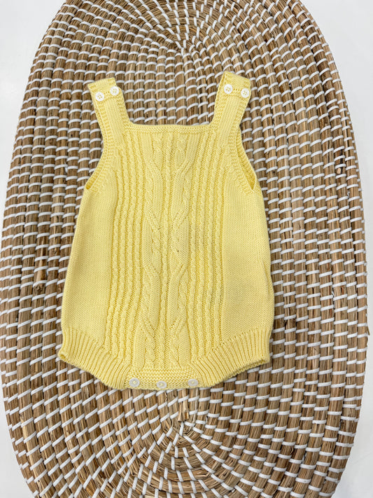 Salopette treccia giallo