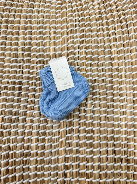 Babbucce treccia azzurro