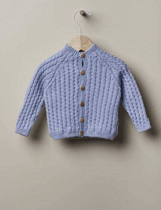 Cardigan treccie wedoble