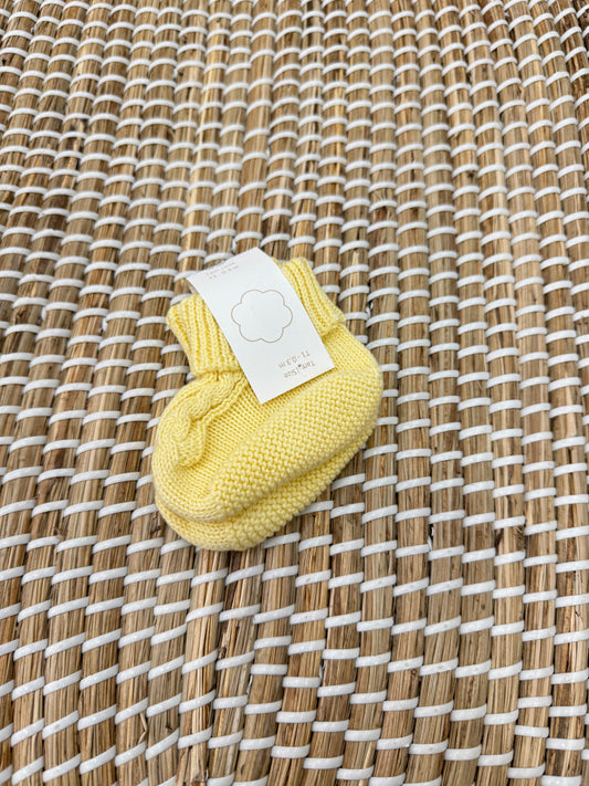 Babbucce treccia giallo