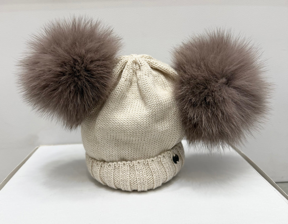 Cappello doppio PonPom