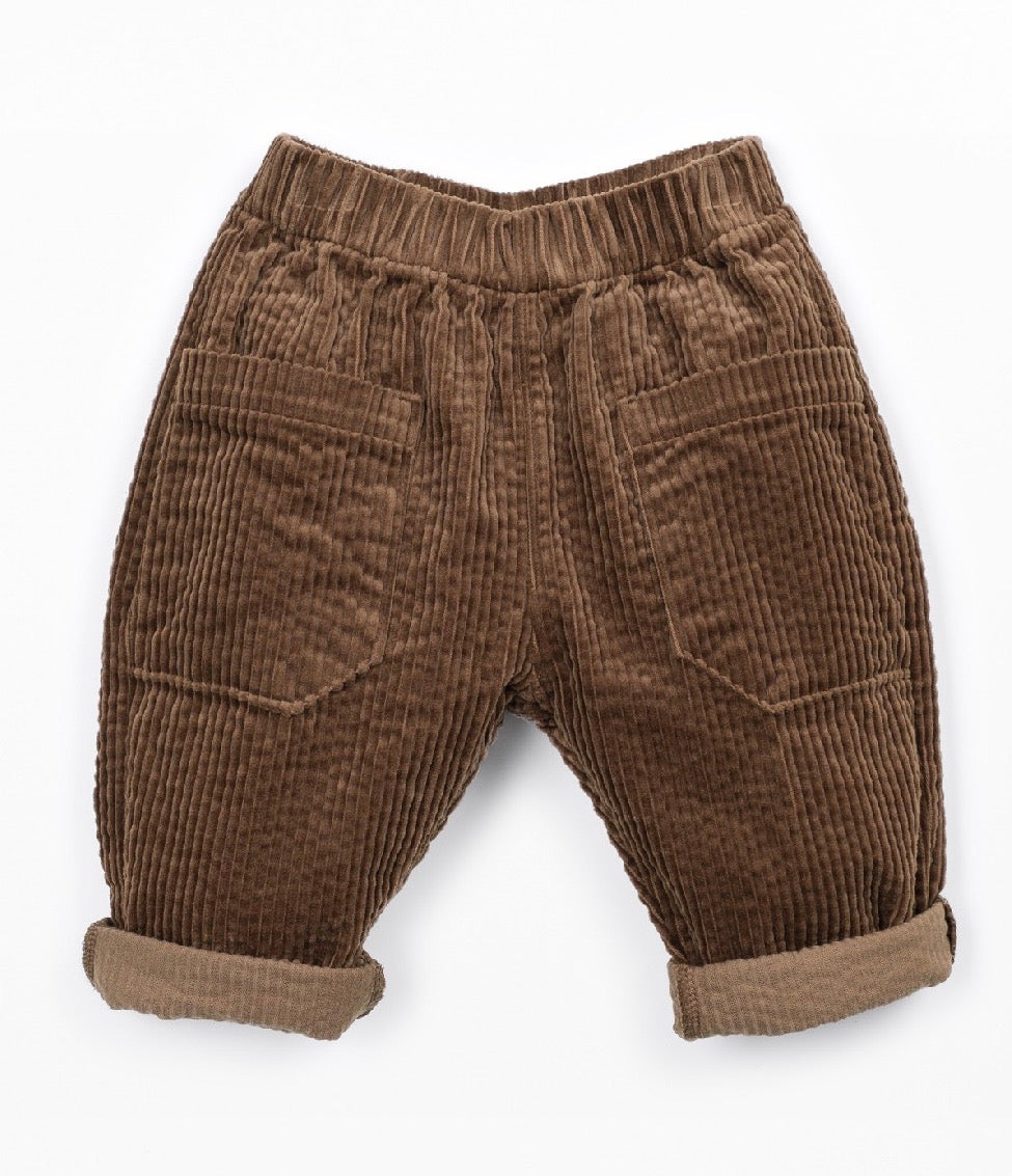 Pantalone PlayUp velluto marrone