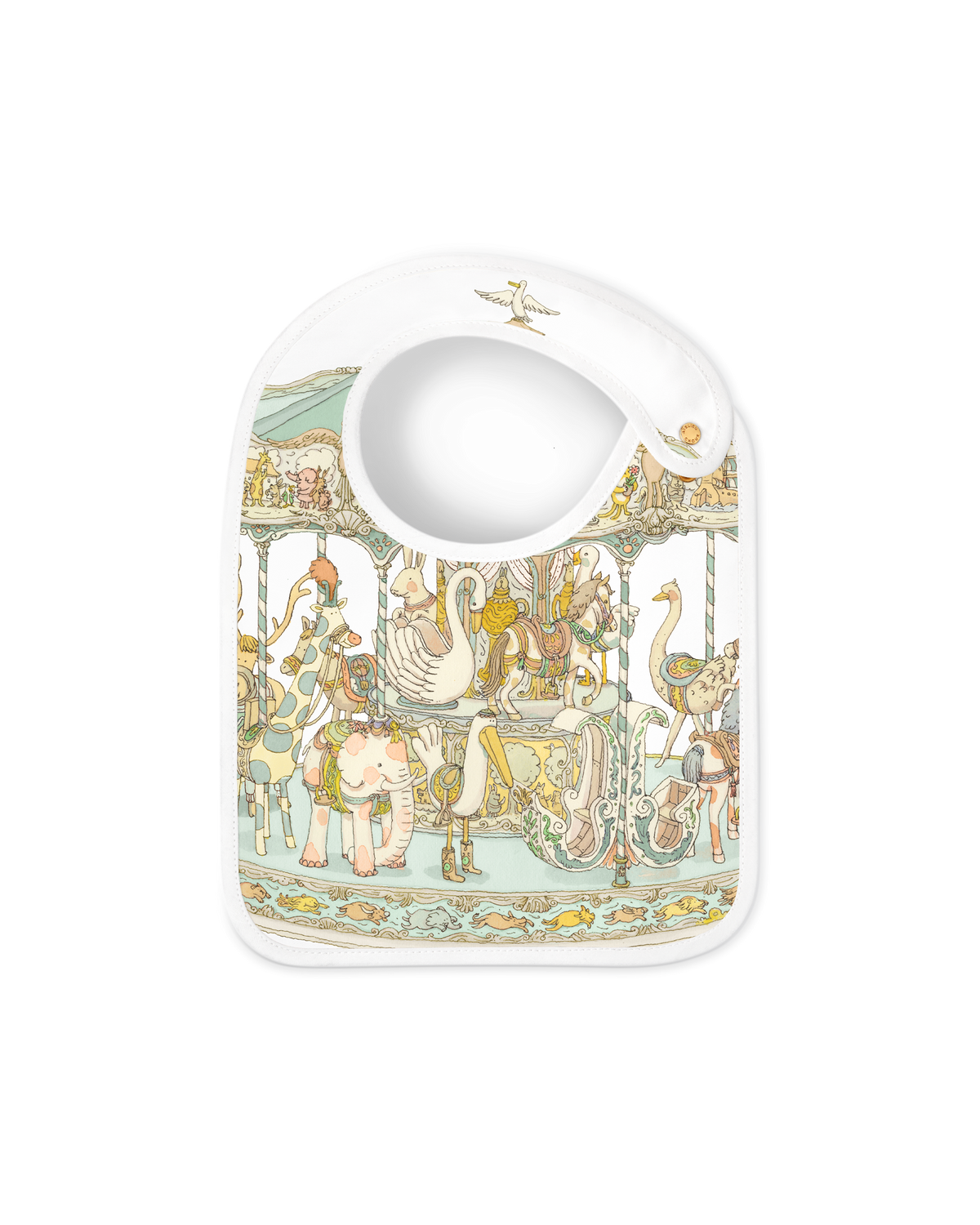 BAVAGLINO IN RASO CAROUSEL verde