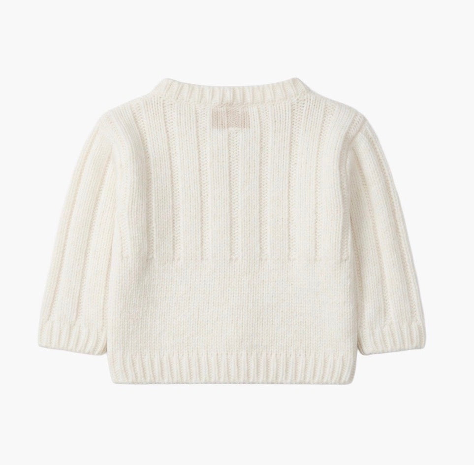 Cardigan wedoble panna