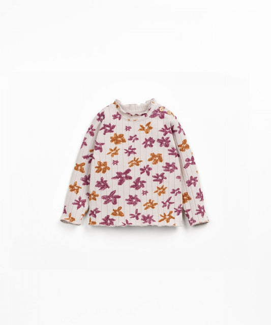 T-shirt con stampa floreale