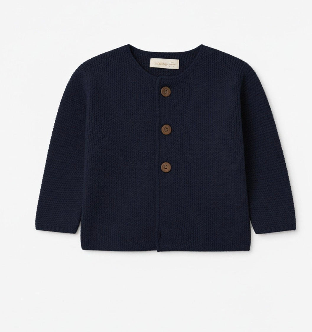 Cardigan wedoble blu