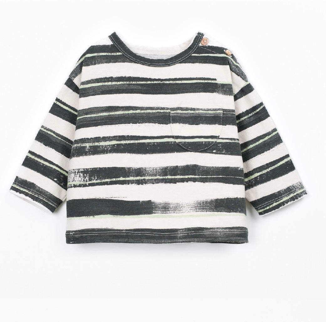 T-shirt a righe PlayUp