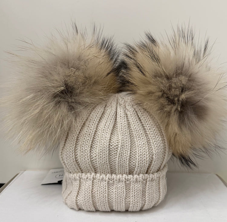 Cappello doppio PonPom