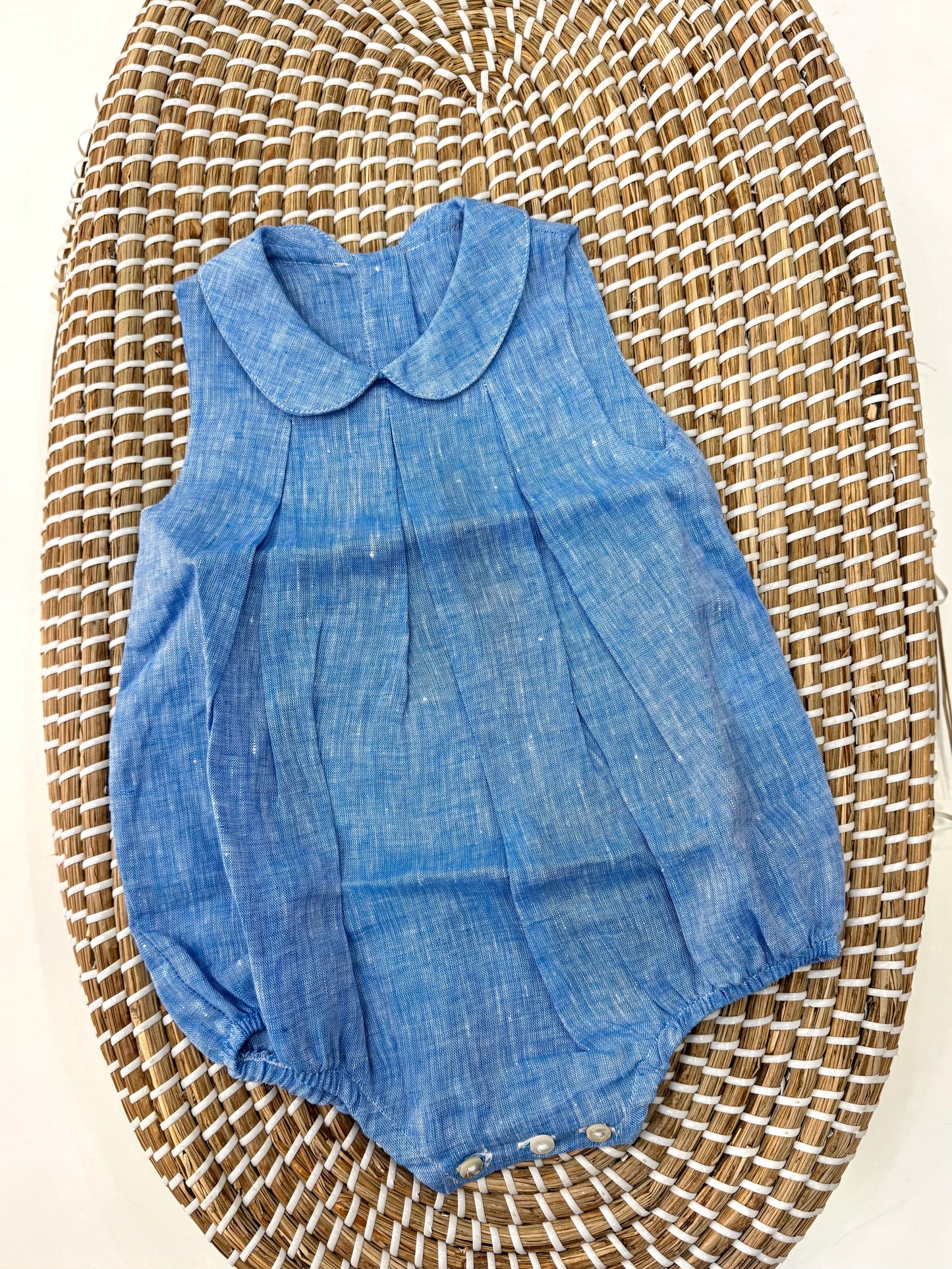 Pagliaccetto lino Denim chiaro