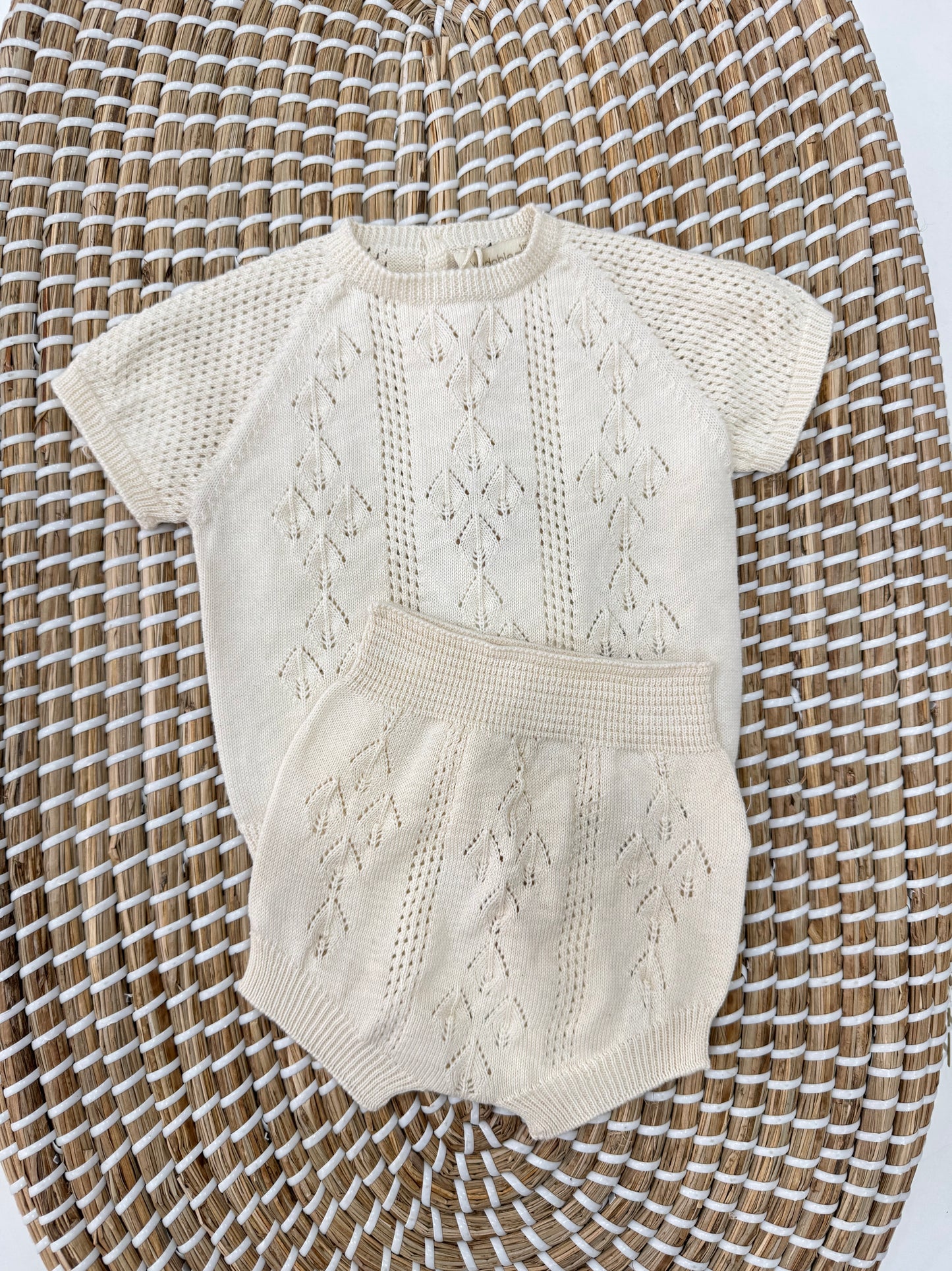 coordinato due pezzi Beige