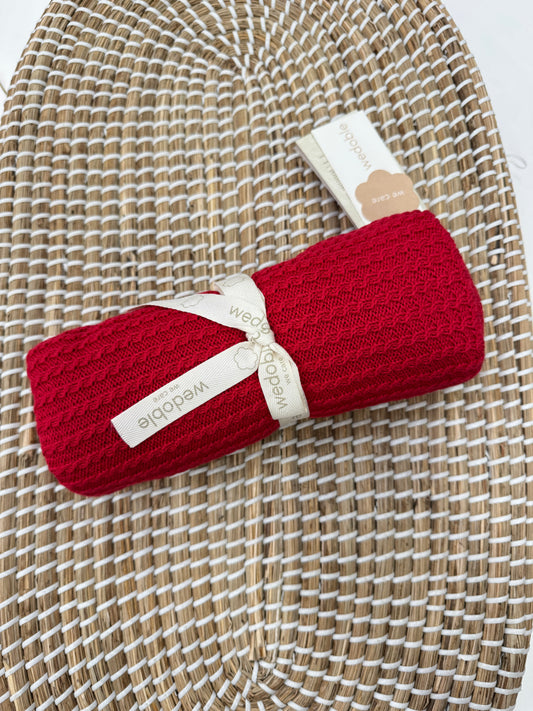 Scialle treccia red