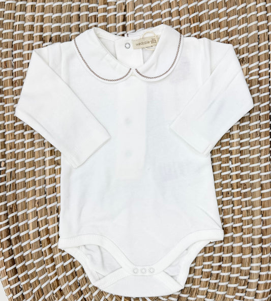 Body polo nocciola wedoble