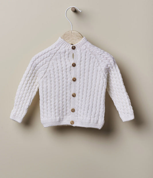 Cardigan treccie wedoble