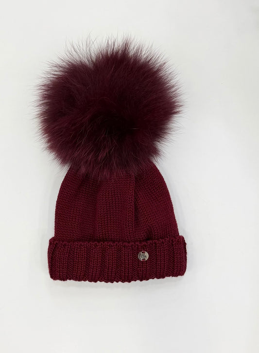 Cappello PonPom Bordoux