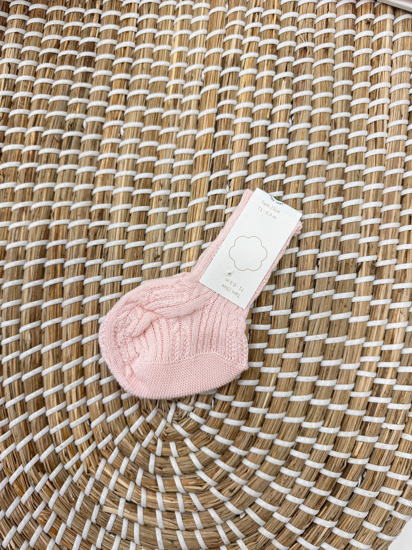 calzini ricamo rosa