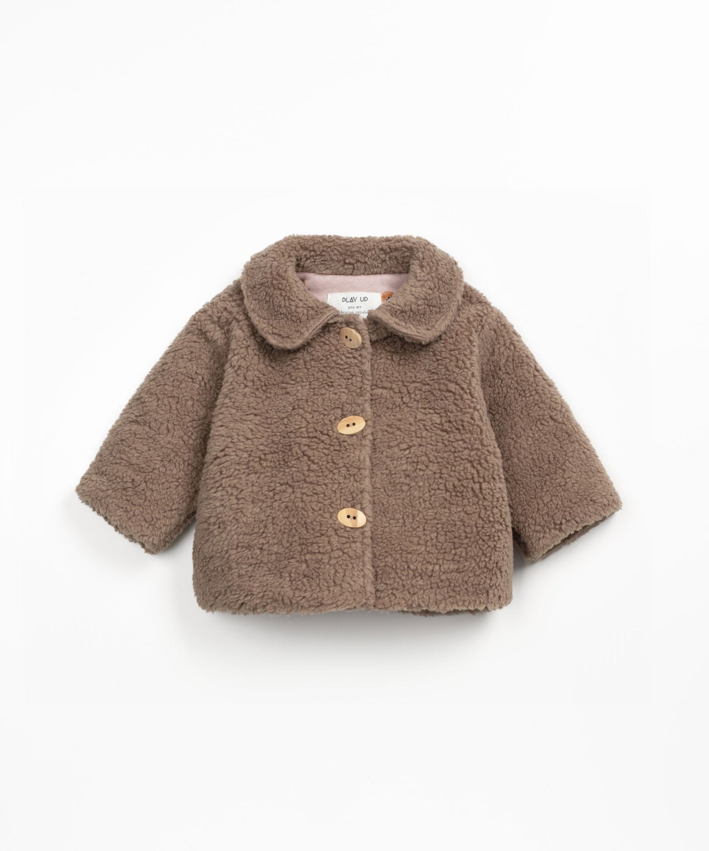 Giubbotto teddy con bottoni