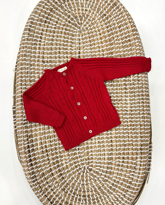 Cardigan Treccia Red