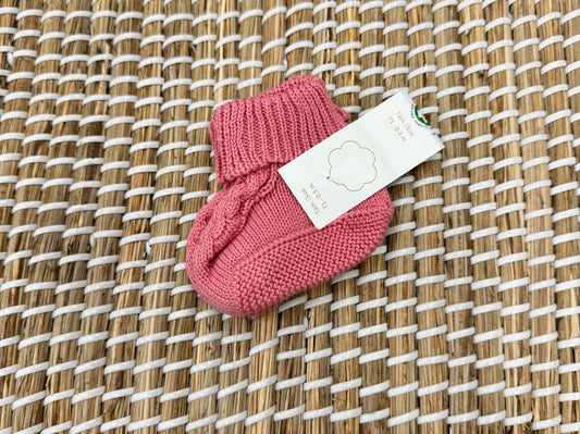 Babbucce treccia rosa medio