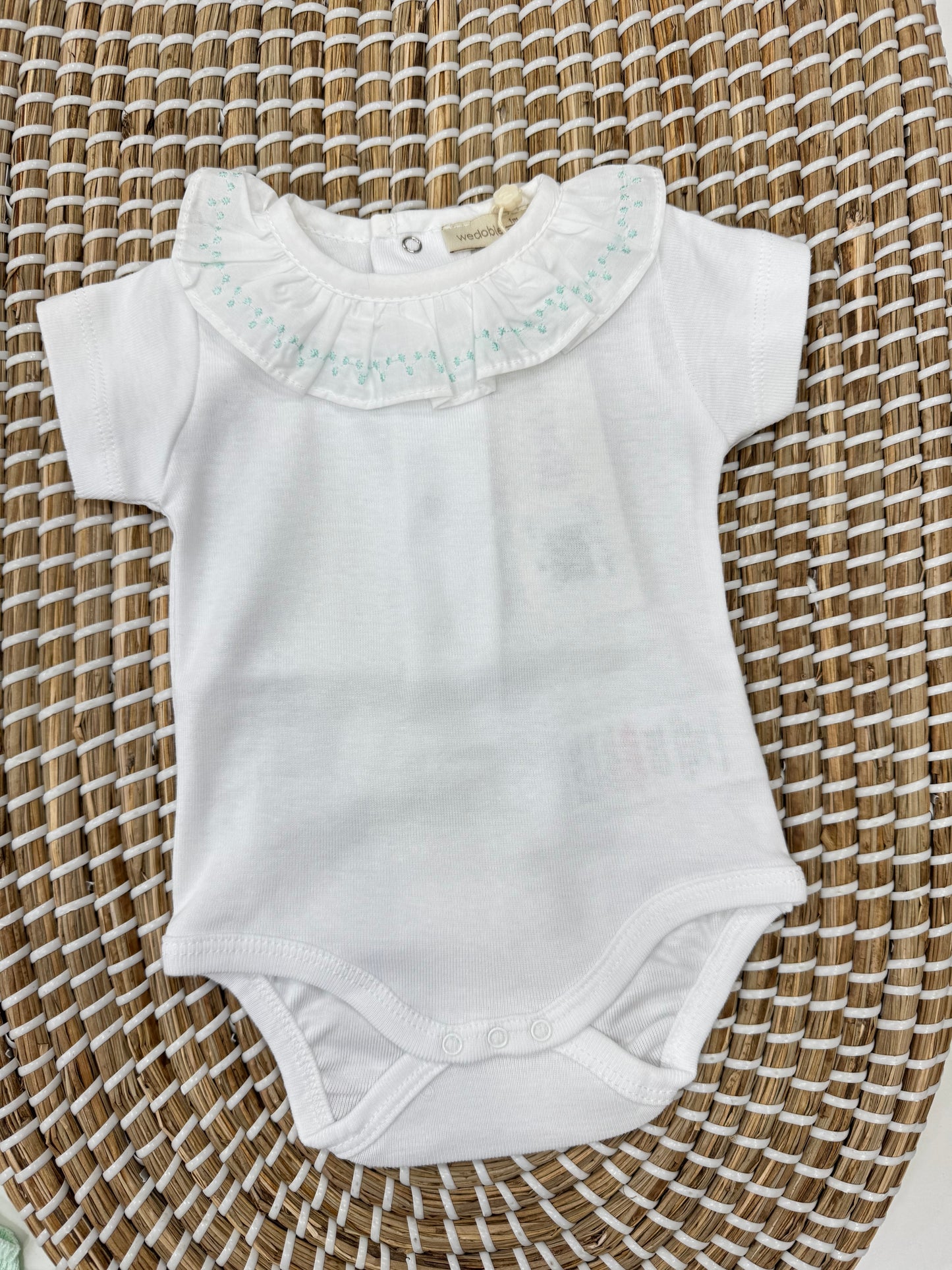 Body collo largo acquamarina