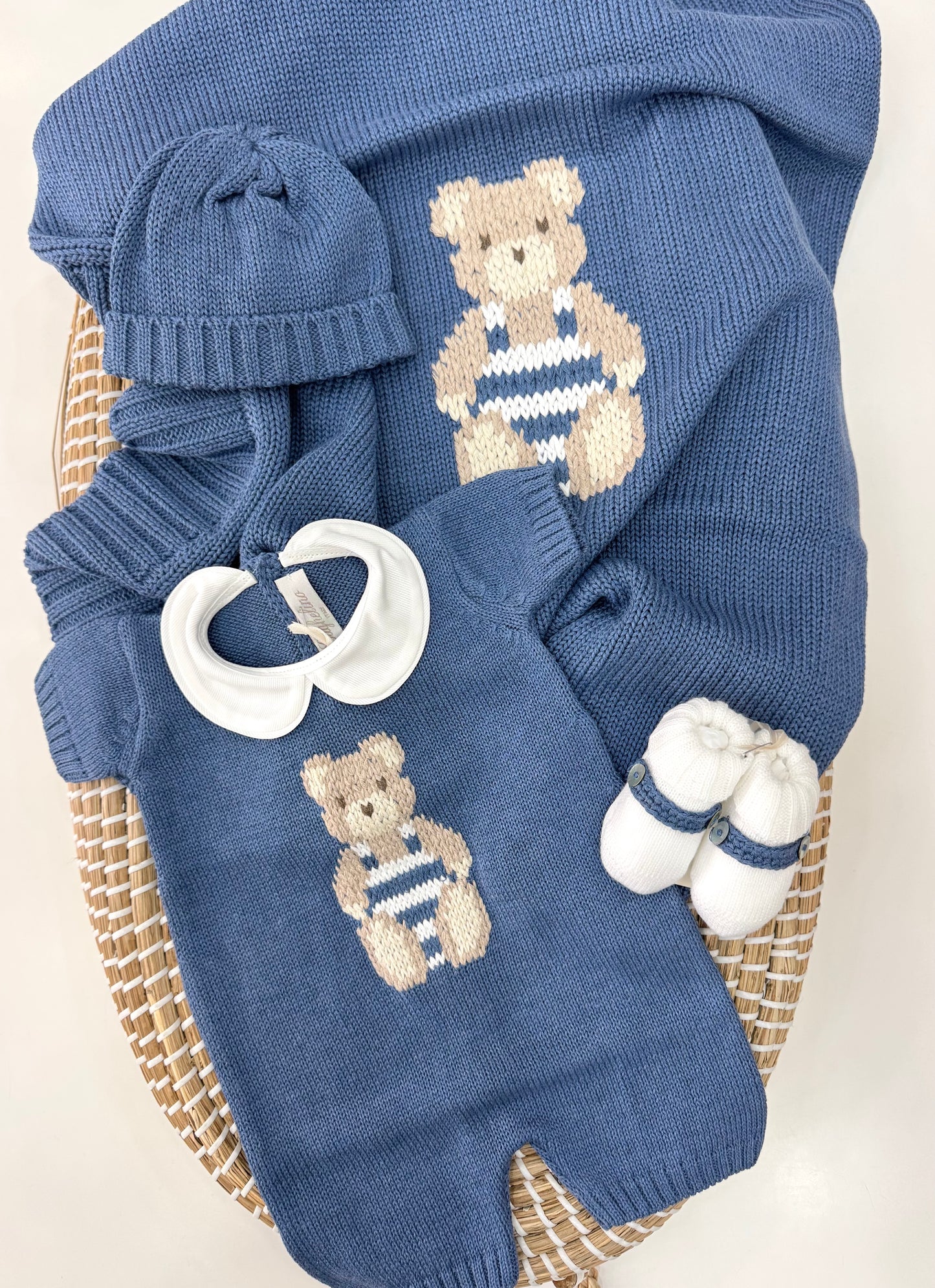 Set nascita Orso Denim
