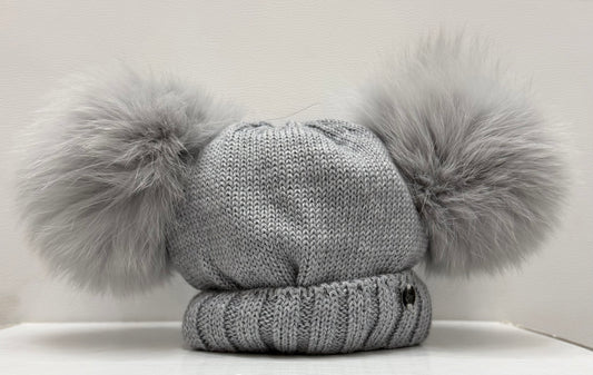 Cappello doppio PonPom