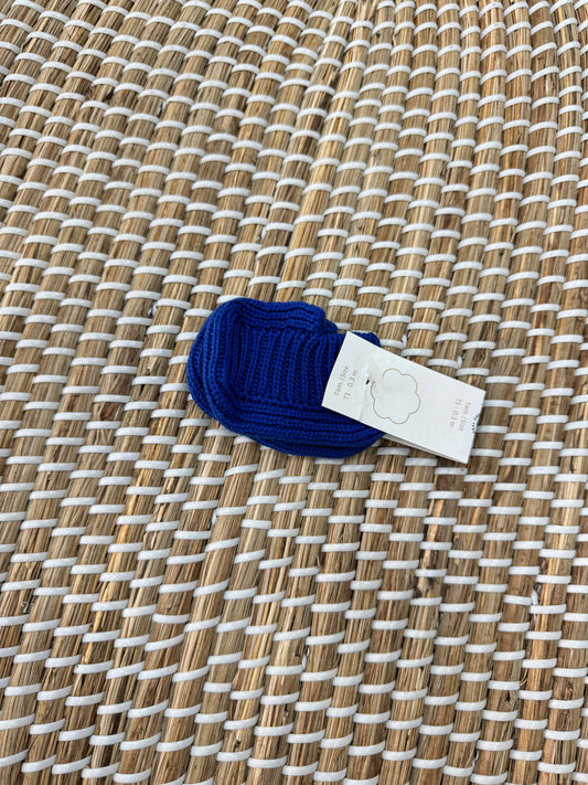 Babbucce uncinetto blu