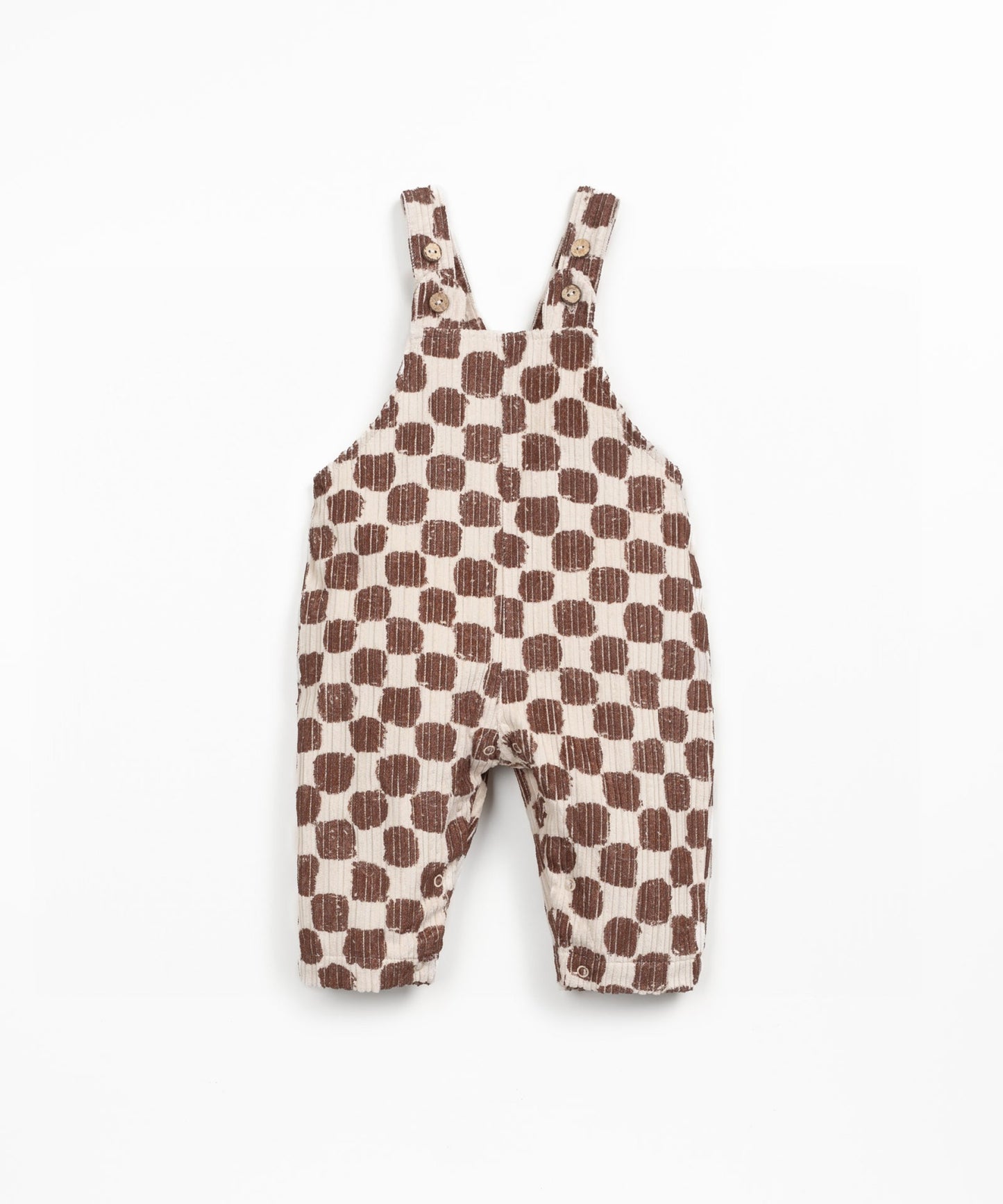 Salopette in velluto con stampa